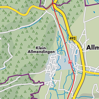 Übersichtsplan Gemeindeverwaltungsverband Allmendingen
