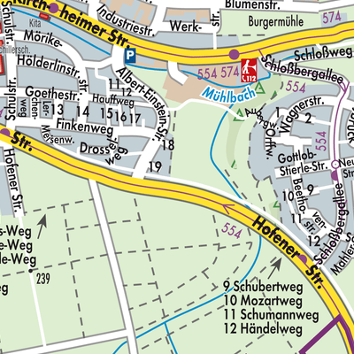 Stadtplan Gemeindeverwaltungsverband Bönnigheim