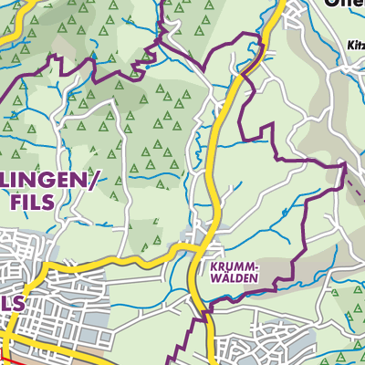 Übersichtsplan Gemeindeverwaltungsverband Eislingen-Ottenbach-Salach