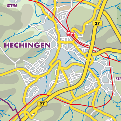 Übersichtsplan Gemeindeverwaltungsverband Hechingen