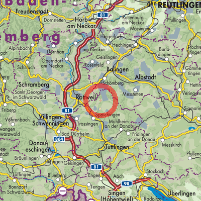 Landkarte Gemeindeverwaltungsverband Heuberg