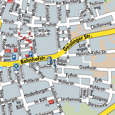 Stadtplan Gemeindeverwaltungsverband Laichinger Alb