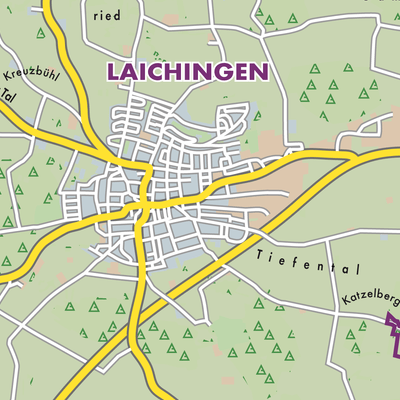 Übersichtsplan Gemeindeverwaltungsverband Laichinger Alb