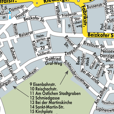 Stadtplan Gemeindeverwaltungsverband Mengen