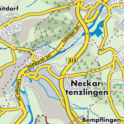 Übersichtsplan Gemeindeverwaltungsverband Neckartenzlingen