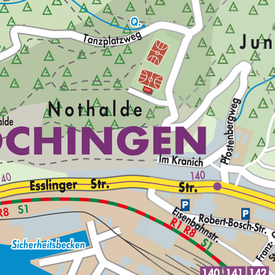 Stadtplan Gemeindeverwaltungsverband Plochingen