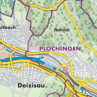 Übersichtsplan Gemeindeverwaltungsverband Plochingen