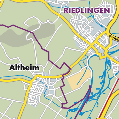 Übersichtsplan Gemeindeverwaltungsverband Riedlingen