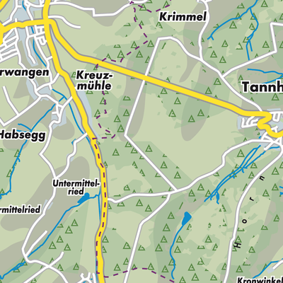 Übersichtsplan Gemeindeverwaltungsverband Rot-Tannheim