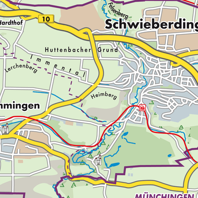 Übersichtsplan Gemeindeverwaltungsverband Schwieberdingen-Hemmingen