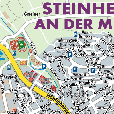Stadtplan Gemeindeverwaltungsverband Steinheim-Murr
