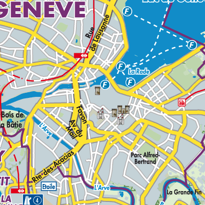 Übersichtsplan Genève
