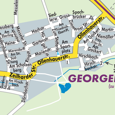 Stadtplan Georgenhausen