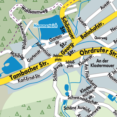 Stadtplan Georgenthal
