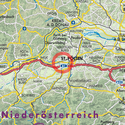 Landkarte Gerersdorf