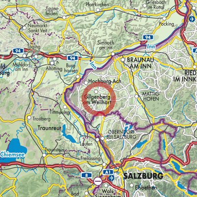 Landkarte Geretsberg