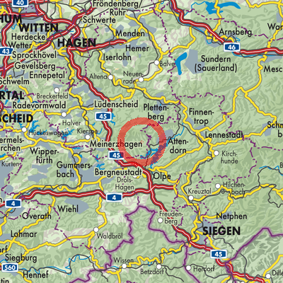 Landkarte Gerringhausen