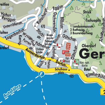 Stadtplan Gersau