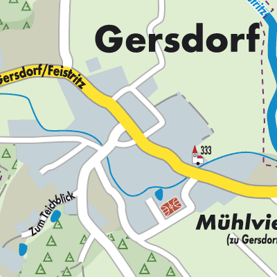 Stadtplan Gersdorf an der Feistritz