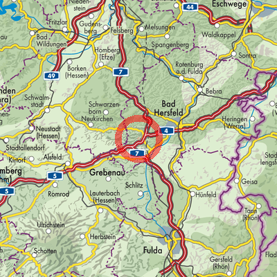 Landkarte Gershausen