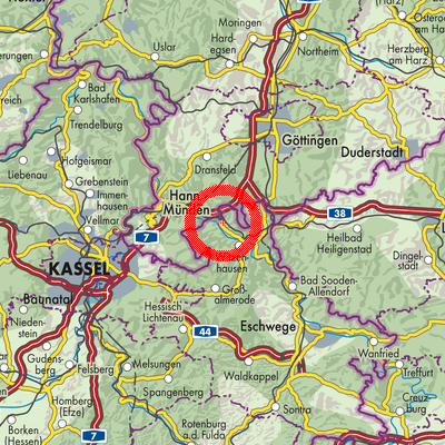 Landkarte Gertenbach
