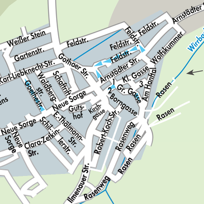 Stadtplan Geschwenda