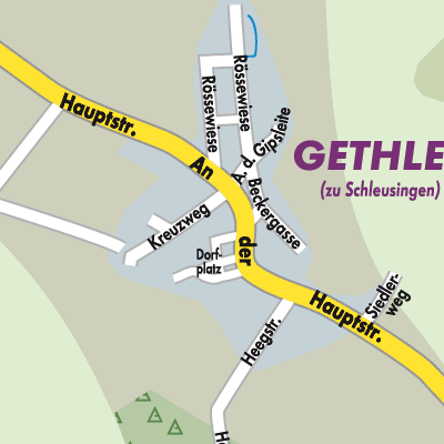 Stadtplan Gethles