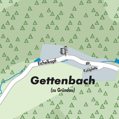 Stadtplan Gettenbach