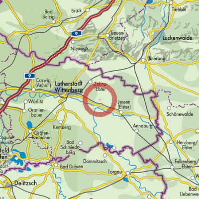 Landkarte Gielsdorf