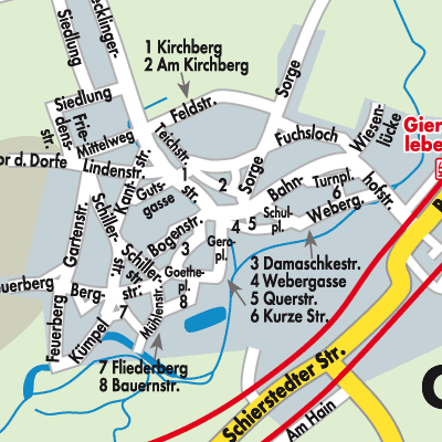 Stadtplan Giersleben