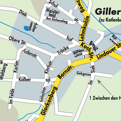Stadtplan Gillersheim