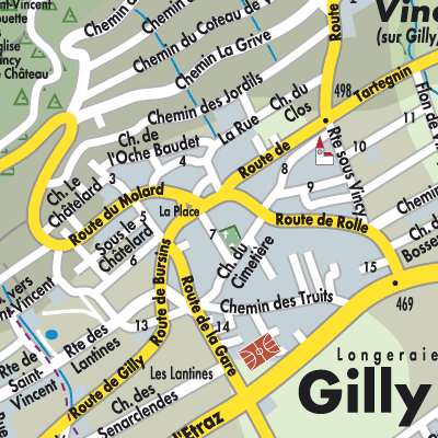 Stadtplan Gilly