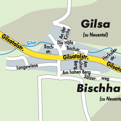 Stadtplan Gilsa