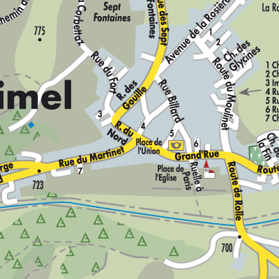 Stadtplan Gimel