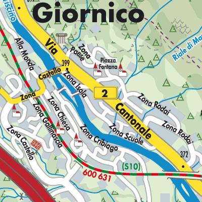 Stadtplan Giornico