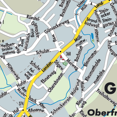 Stadtplan Gipf-Oberfrick