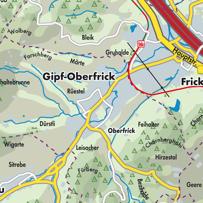 Übersichtsplan Gipf-Oberfrick