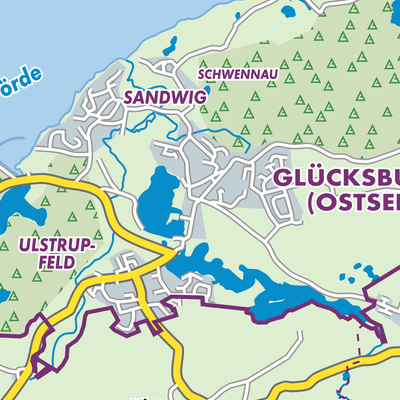 Übersichtsplan Glücksburg