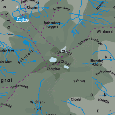 Übersichtsplan Glarus Süd