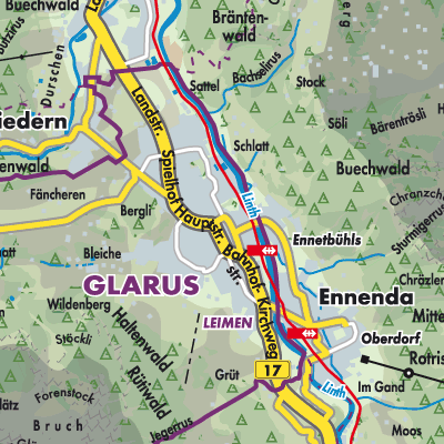 Übersichtsplan Glarus