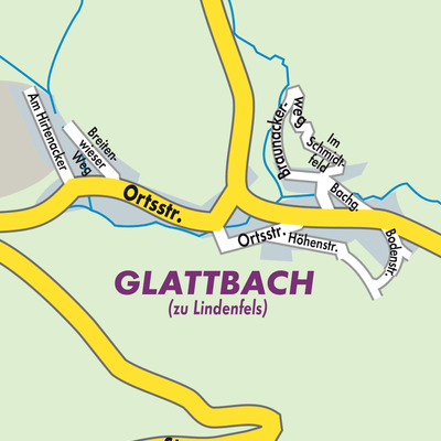 Stadtplan Glattbach