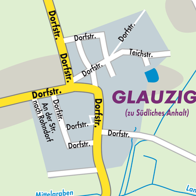 Stadtplan Glauzig