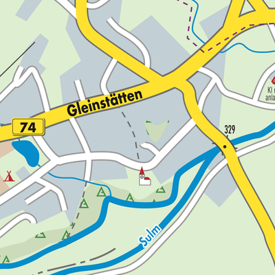 Stadtplan Gleinstätten