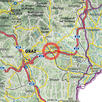 Landkarte Gleisdorf
