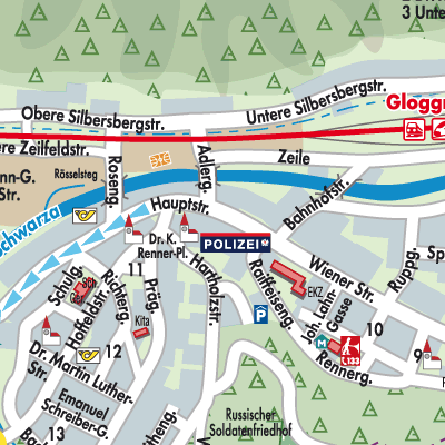 Stadtplan Gloggnitz