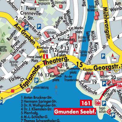 Stadtplan Gmunden