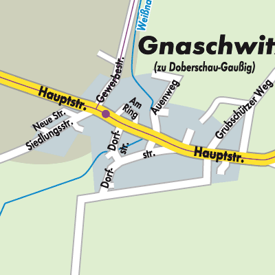 Stadtplan Gnaschwitz - Hnašecy