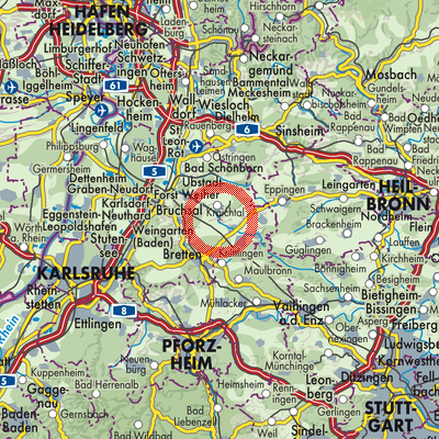 Landkarte Gochsheim