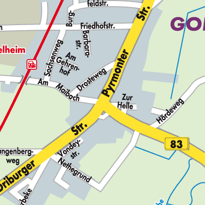 Stadtplan Godelheim