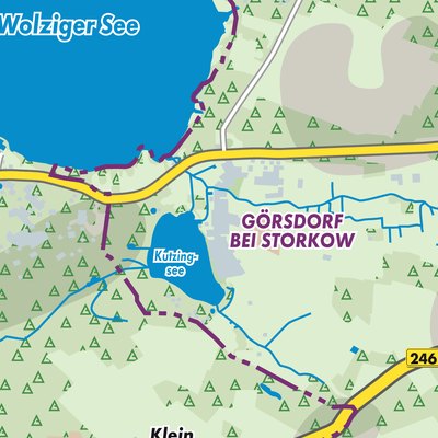Übersichtsplan Görsdorf bei Storkow